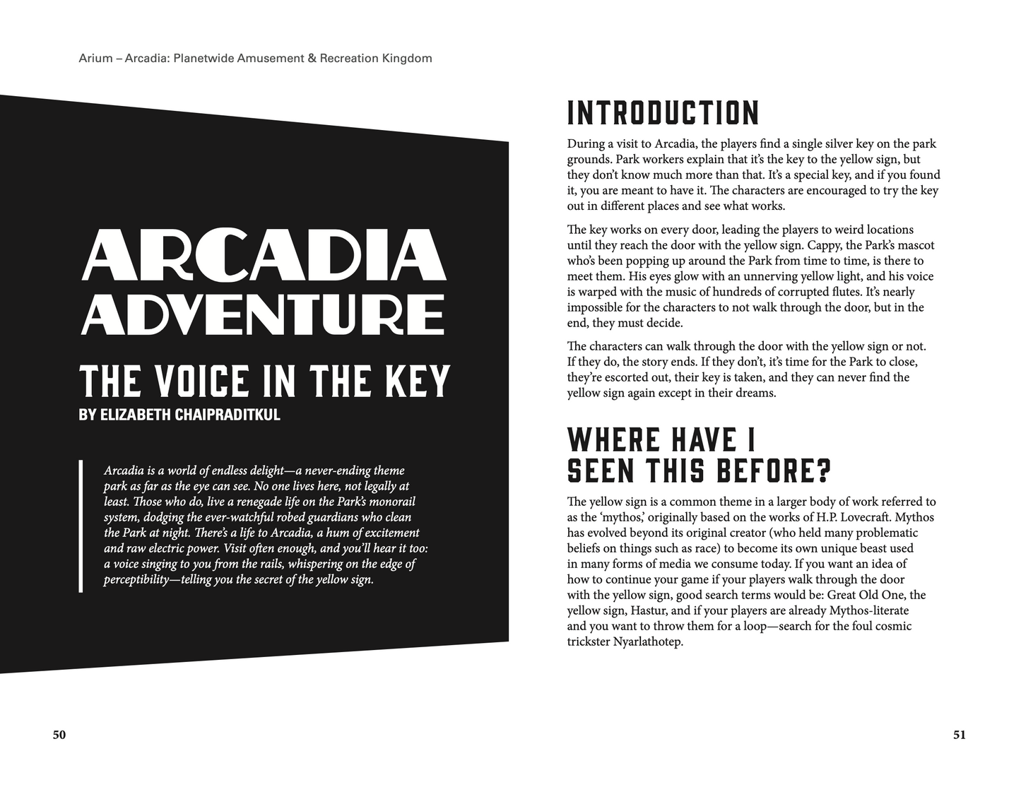 Arcadia: P.A.R.K.